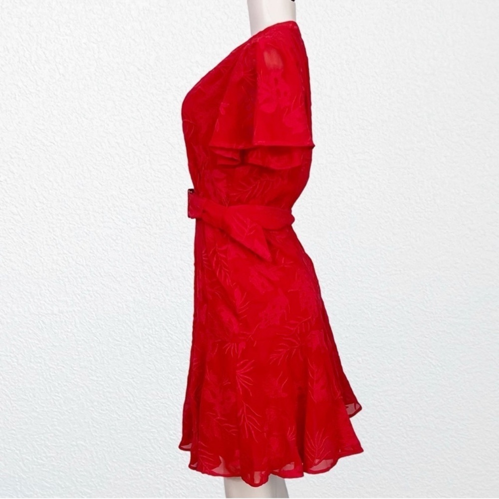 NEW Anthropologie Ranna Gill Red Scarlette Embroidered Shirt Dress SZ S - Picture 7 of 11